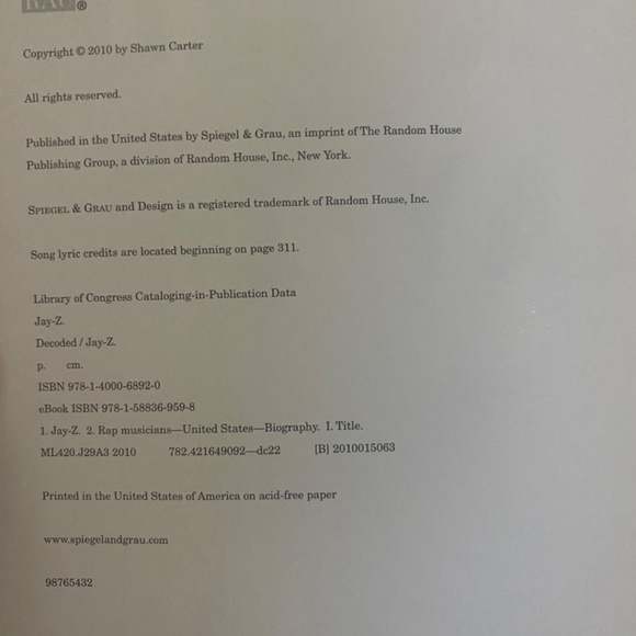 “Jay-Z  Decoded” Hardcover Biography - Picture 11 of 16